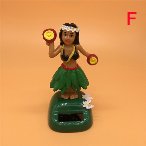 Bildekor Dansedukke Solenergileketøy Hawaiian Hula Girl Shaki F one size
