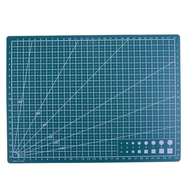 kontorpapir ting mat bord a4 størrelse pad model hobby design Green onesize
