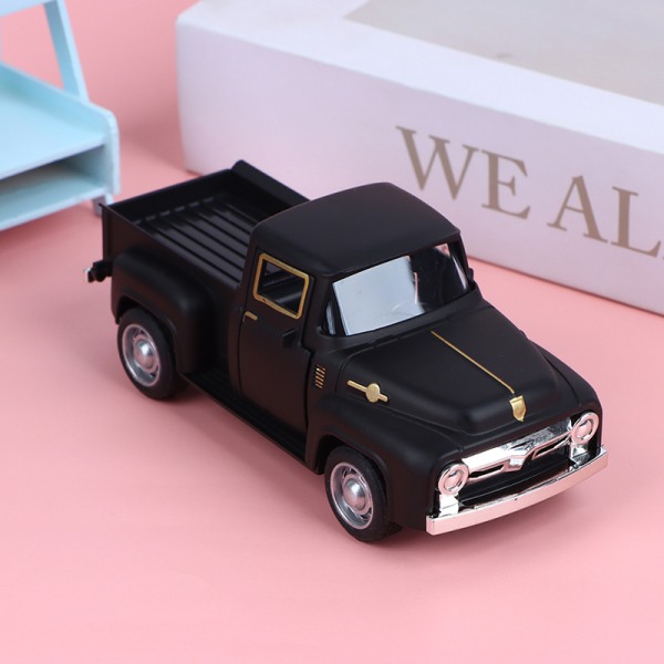 Klassisk pickupbil 1/32 Skrämselmodell Simulering Alloy Diecasts P Black One size