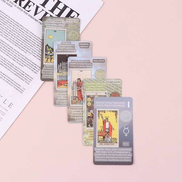 UUSI Oppiva Tarot-korttipeli Lautapeli Englannin pelikortit W Multicolor one size