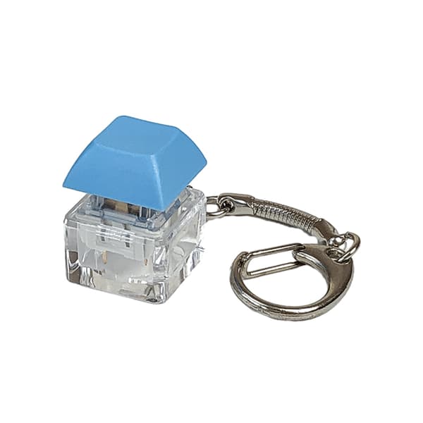 Merit +1 Muyu Decompression Keychain Keyboard Button Sormenpää White one size