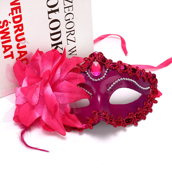 Halloween Princess Mask Stor Liljemask Prinsessklänning Mask BK 20*10*10