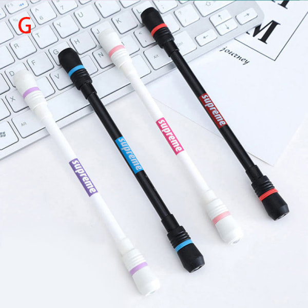 Spinning Pen Creative Random Flash Roterende Gaming Gel Penner for G one size