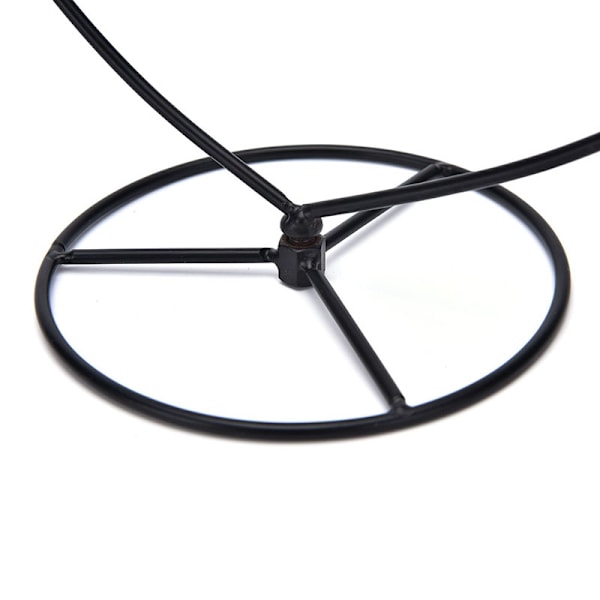 Svart hjärtformad järnhängande glasvas Terrariumställ Hol Black one size