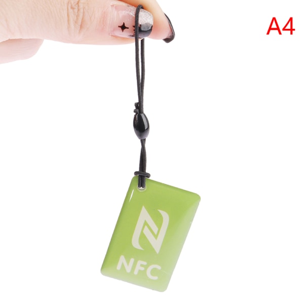 NTAG213 smartkort för alla NFC-aktiverade telefoner smart visitkort Black one size