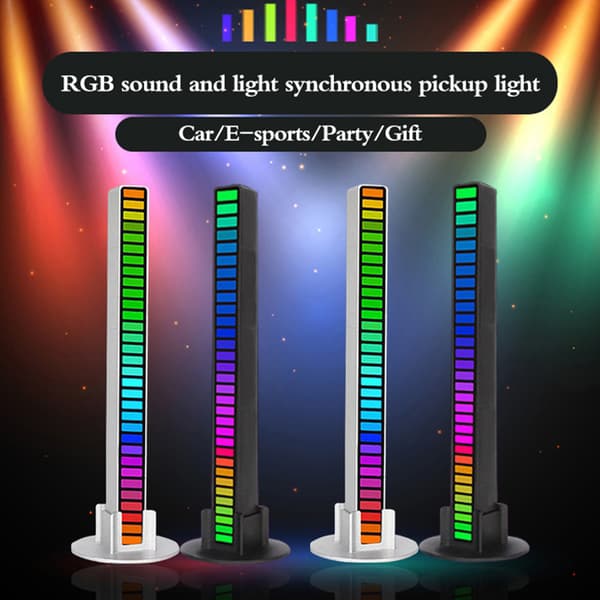 Creative 5V USB 16/32 LED Night Lights App Control RGB Music Rh Black 16LED