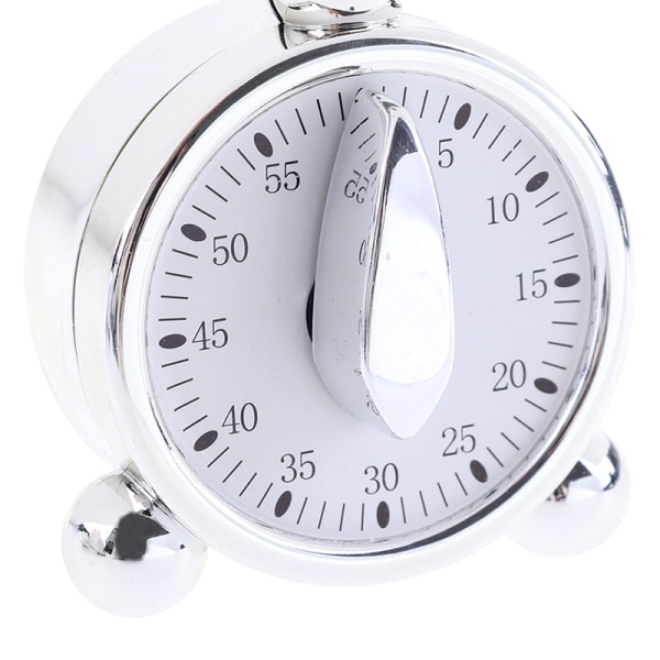 60 minuter Mekanisk matlagningspåminnelse Väckarklocka för kök White one size