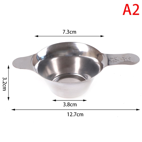 Tefilter i rostfritt stål Mesh Tratt te stam Silver A2