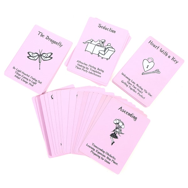 Love Oracle Cards Engelsk brætspil Divination forudsiger multip Multicolor onesize