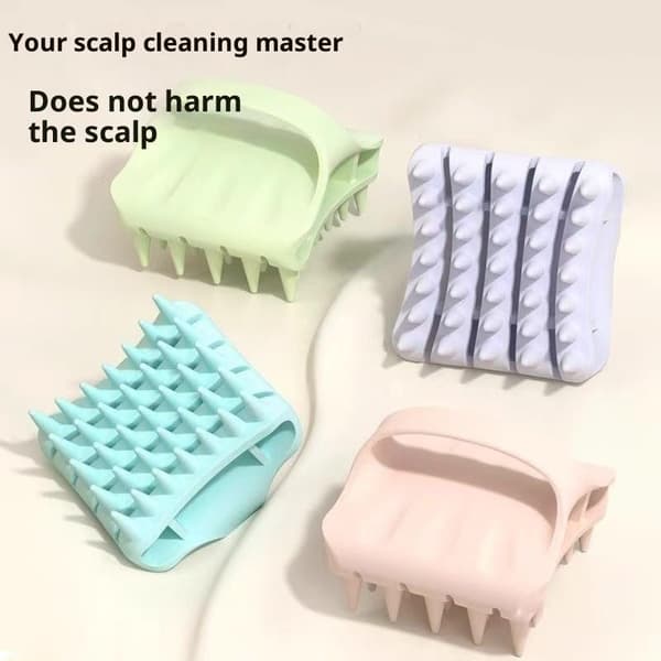 Hårbottenmassager Schampoborste Duschkam Exfoliera Ta bort Blue