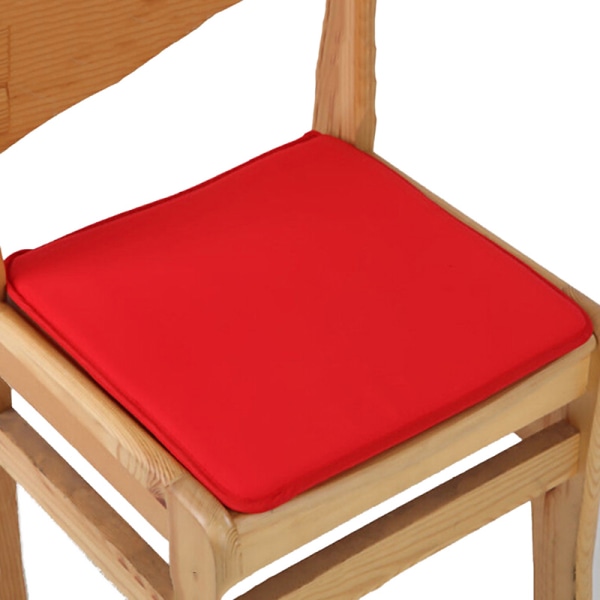 Kudde Kontorsstol Trädgård Indoor Dining Sittdyna Tie On Squar red 6Pcs