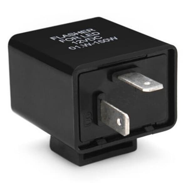 12V 2-polig motorcykelblinkers justerbart LED-blinkrelä