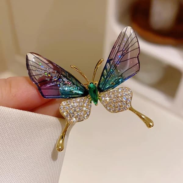 Sommerfuglebroche Corsage Green