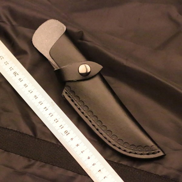 22 cm slire lær slire med midjebeltespenne deksel skinn Black One Size