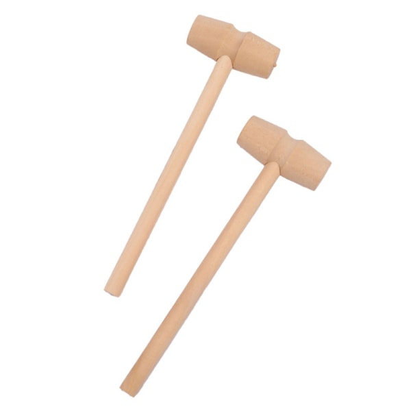 10 stykker Mini Wooden Hammer Balls Toy Pounder erstatning Tre wooden onesize