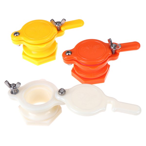 Plast Honey Gate Valve Honey Extractor Flow Port Trädgårdsarbete Be White One Size