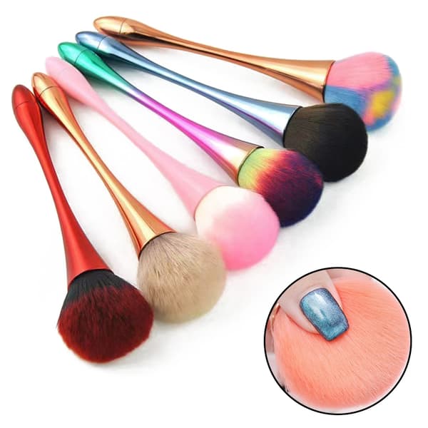 Neglestøvsrensebørste Blød Kunstpulverfjernelse Manicure DIY T A9