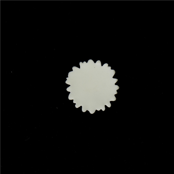 50 stk hvid tusindfryd blomst harpiks flatback cabochon DIY smykker de one size