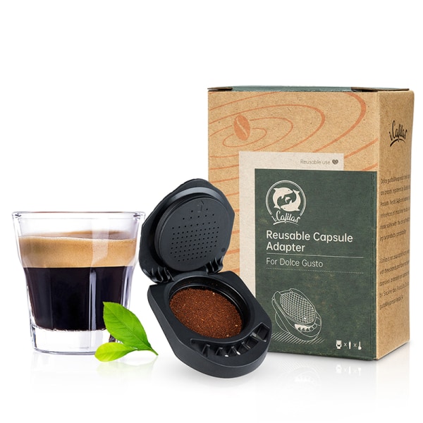 Uudelleenkäytettävä kapseliadapteri Dolce Gusto Coffee Convert Compatille Black One size