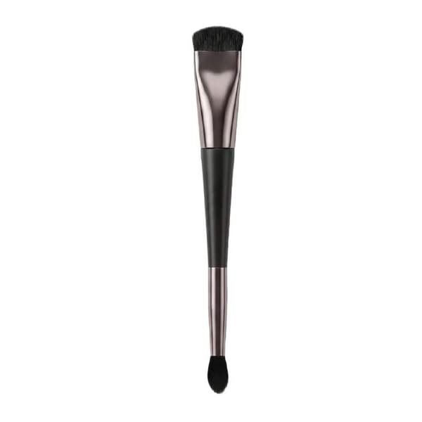 Dobbeltendet makeupbørste 2-i-1 highlight- og næsekonturbørste 2pcs