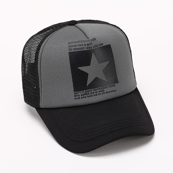 Mode Baseballkeps Andningsbar Herr Sommar Mesh Cap Base grey