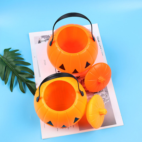 Græskar Spand Halloween Slik Trick Or Treat Spande Holder Pa L
