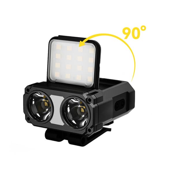 Ultra Bright Mini Oppladbar Hodelykt LED Clip On Cap Light A