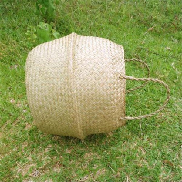 Basket Rattan taittuva pajukahva Pyöreä Natural Sea Grass St Natural color onesize