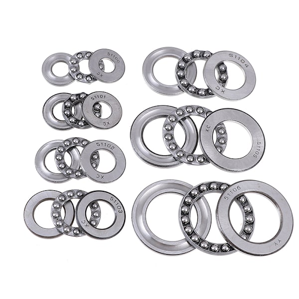 Tryckkullager 3 delar 51100 serie 51100 till 51106 Silver 30*47*11mm