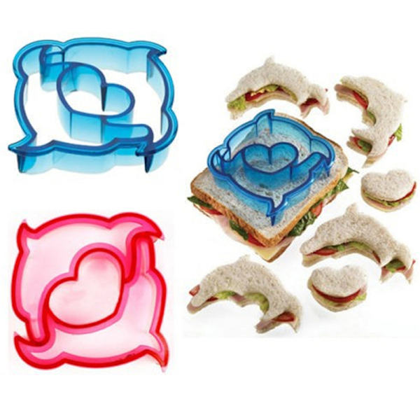 Sandwich ter Butterfly Hunde Blomst Form Kage Brød Toast Form M Other Dolphin shape