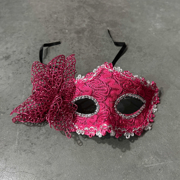 Mode Luksus Venetiansk Masquerade Mask Kvinder Piger Sexet Fox Ey Rose red ONESIZE