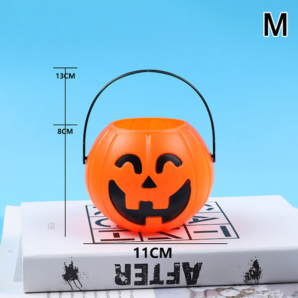 Græskar Spand Halloween Slik Trick Or Treat Spande Holder Pa M