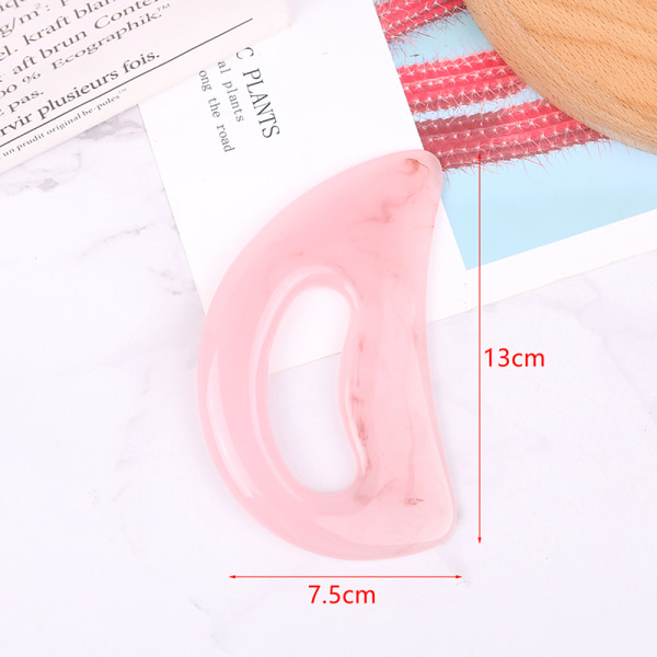 2kpl Suuri Gua Sha -hierontatyökalu Lymfaattinen hierontalaite Mus Pink and Green 2Pcs