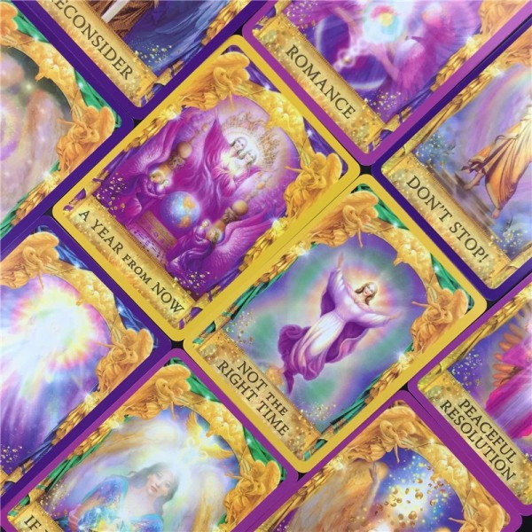 Tarotkort Angel Answers Oracle Cards Brætspil Engelsk del Multicolor one size