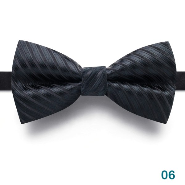 Mode Mænd Butterfly Party Bryllupssløjfe Black Bowknot Bowti 06 one size