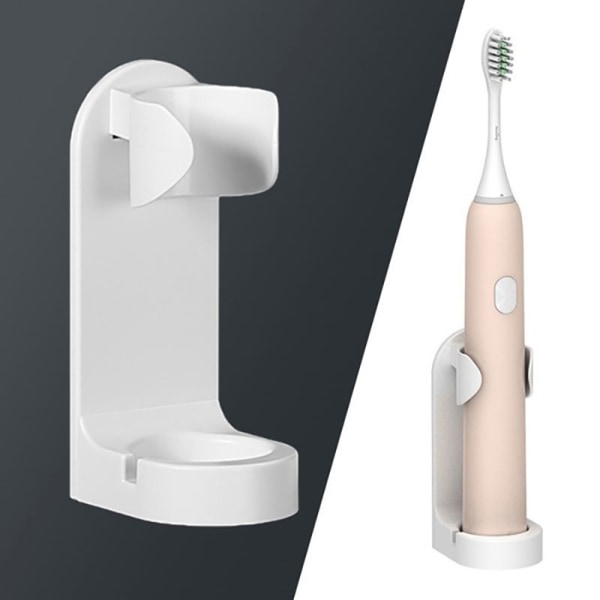 Hållare för elektriskt tandborsthuvud Tandborstladdare Väggmonterad One Size