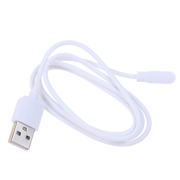 Universal Magnetic 2 Pin 4mm avstand Armbånd Ladekabel Fo White one size