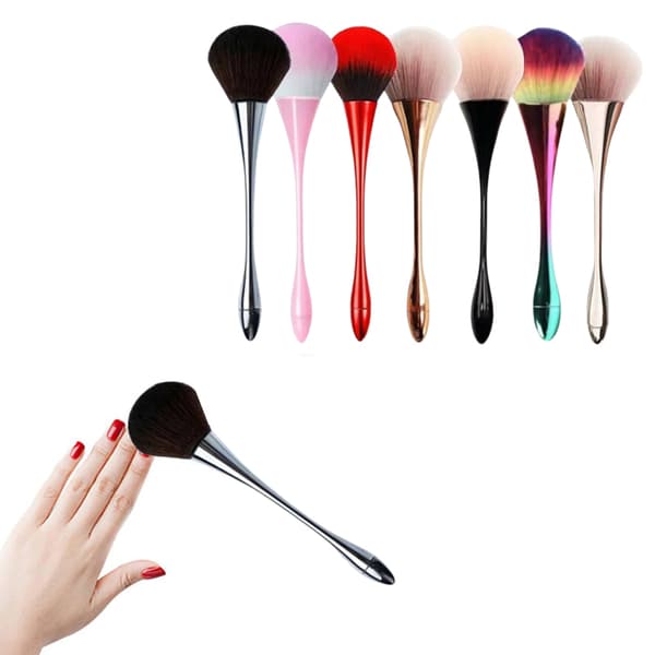 Neglestøvsrensebørste Blød Kunstpulverfjernelse Manicure DIY T A7
