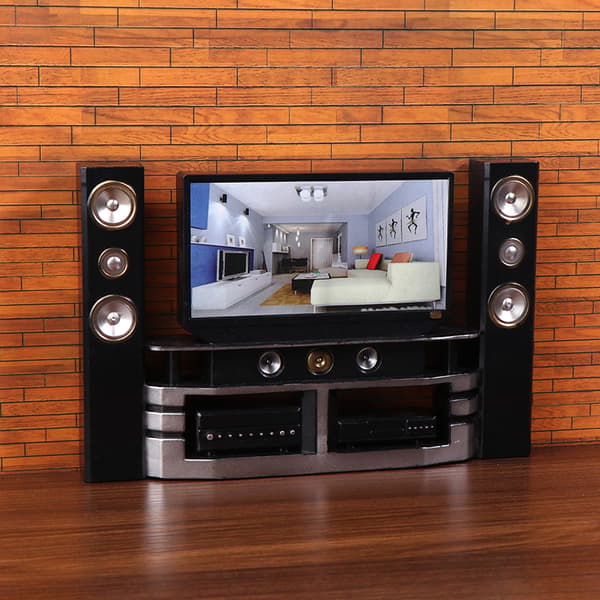 1/12 Dockhus Mini TV-prydnad Dockhus Vardagsrumsmöbler one size