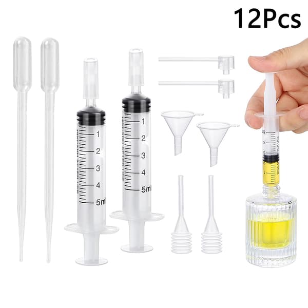 12 st/set parfymdispenser påfyllningsdiffusor spruta sugrörsdropp 12Pcs