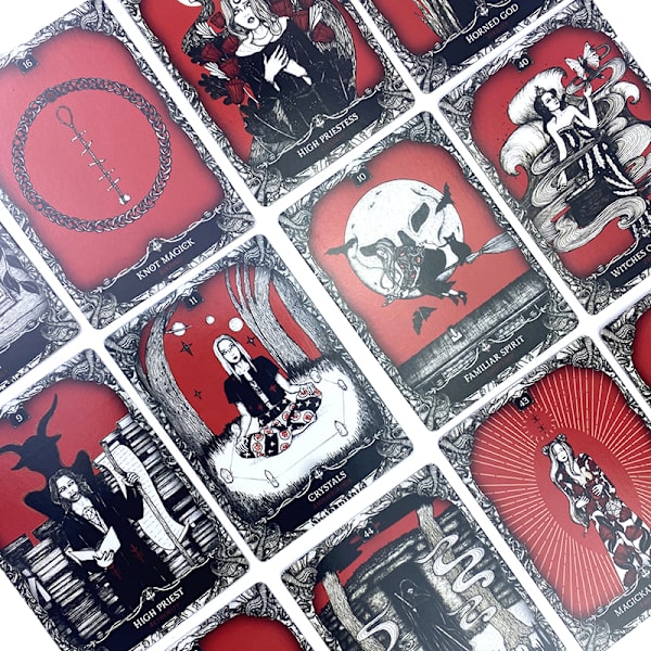 Noitakorttien oraakkeli Tarot Prophecy -ennustuspakkaperhe A1 one size