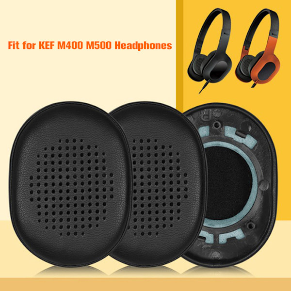 Elastiske øreputer deksler for KEF M400 M500 hodetelefoner øreputer Black onesize