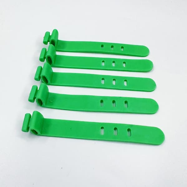Kabelorganisatör Silikon Trådbindning Datakabelbandshantering grey 20pcs