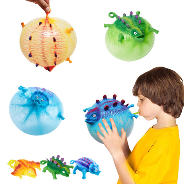 5 st Toy Antistress Uppblåsbar Djurleksak Mjuk Ball Ballong T Random Color one size