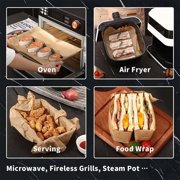 50/100 st bakplåtspapper, non-stick, förbakade 4