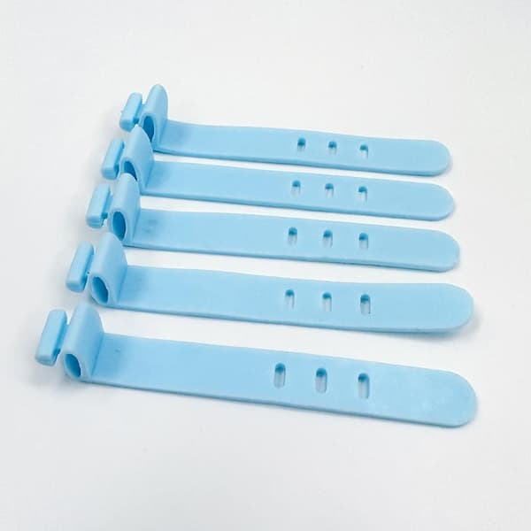 Kabelorganisator Silikone Ledningsbinding Datakabelbinderstyring random 20pcs