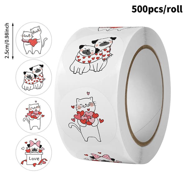 500 stk Tak for dit køb Stickers Scrapbog Gracia A2 A2