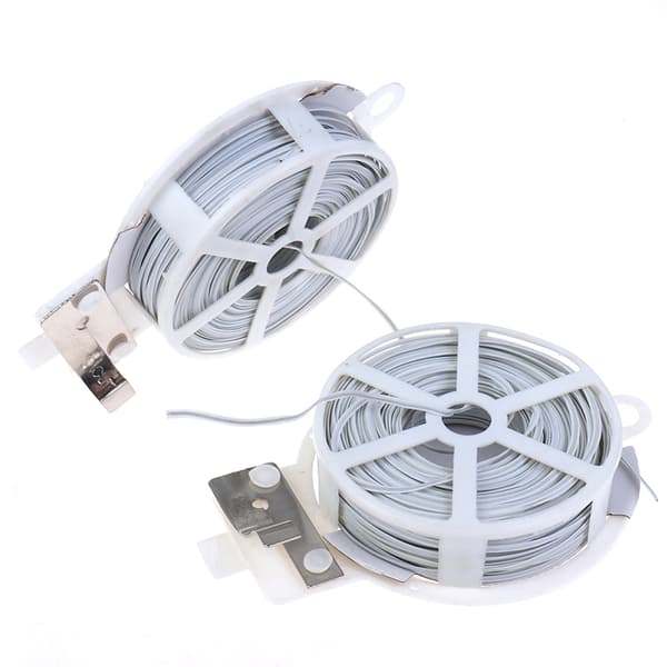 1 stk (50m) hvit multifunksjonell solid hagevri-bånd med belegg White One size
