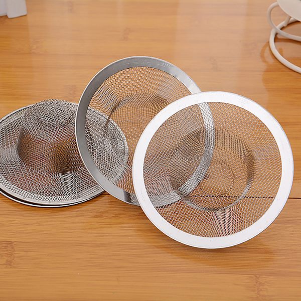 2 stk. Baderomsavløpsfilter i rustfritt stål Dusj Hårfangere Silver 9CM