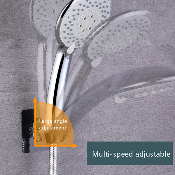 1 kpl suihkupään pidike Säädettävä kylpyhuoneen seinäkiinnike Transparent 7.2*7.2CM